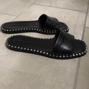 alexander wang lola studded slides
